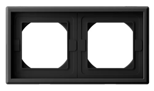 Рамка электроустановочная Systeme Electric / Систем Электрик ArtGallery GAL441002 карбон, 2 поста / для розеток и выключателей