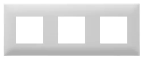 Рамка электроустановочная DKC / ДКС Avanti 4400906 Artlebedev, белое облако, 3 поста/6 модулей / для розеток и выключателей