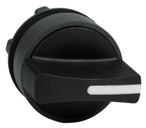 Головка переключателя КЭАЗ OptiSignal D22 A5-S-5 3 позиционная, с возвратом, пластиковая, черная, размером 28.5х28.5х41.3мм, IP65 / электрика