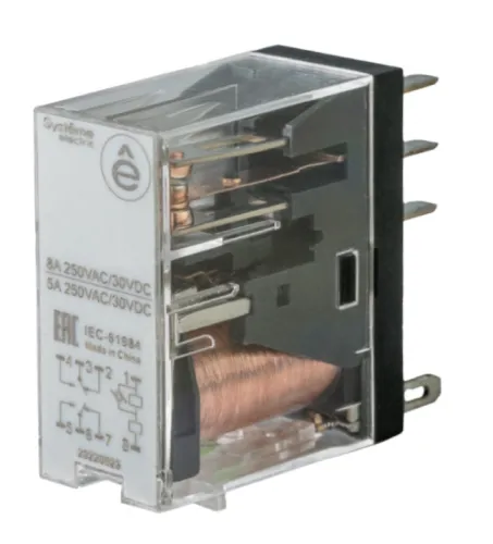 Реле промежуточное Systeme Electric / Систем Электрик SistemeSig EMR, 8A 2CO 230VAC, 11х29х40мм, SXG25P7 / электрика
