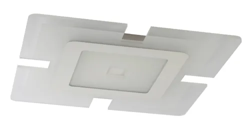 Светильник потолочный ЭРА SPB-6 GEO-1 RC 60 светодиодный с пультом дистанционного управления, мощностью 60Вт, 3000-6500К, 2100-4200Лм, размером 500х500х40мм / освещение