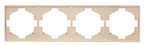 Рамка электроустановочная Kranz Strong KR-78-0754-8, 4 поста