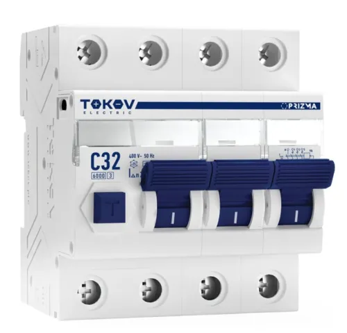 Дифференциальный автомат TOKOV ELECTRIC Prizma 3P+N 30мА 32А