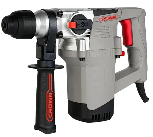Перфоратор Crown / Краун CT18187 BMC электрический, с щеточным двигателем, серый, SDS-plus, 4Дж, 3 режима, 1050Вт / инструменты для ремонта и строительства