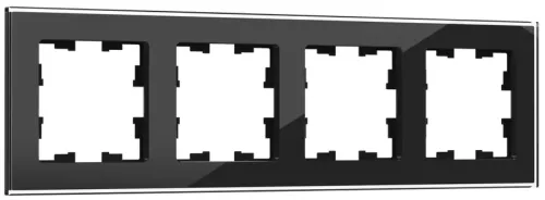 Рамка электроустановочная IEK BRITE РУ-4-2-БрЧ 4 поста