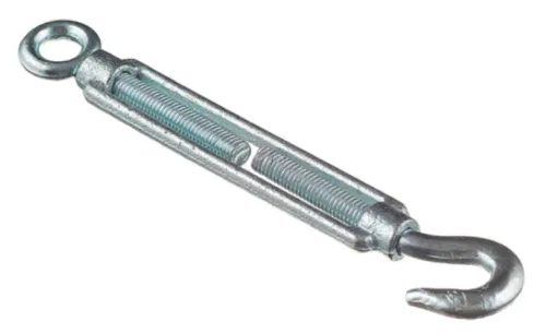 Талреп Tech-KREP / Тех Креп крюк-кольцо, DIN 1480, из оцинкованной стали, серебристый, М8 / такелаж