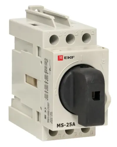 Рубильник EKF MS-25A модульный, 3P на DIN-рейку