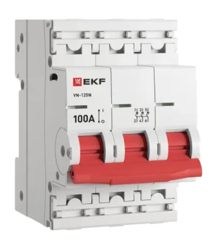 Выключатель нагрузки EKF PROxima ВН-125N 3P 100A S1253100