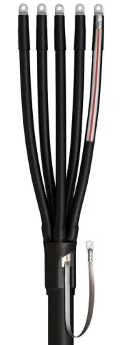 Муфта кабельная концевая КВТ 5ПКТп(б)-1-70/120(Б) нг-LS с болтовыми наконечниками, пластмассовая изоляция, 70/120мм2, 5 жил / электрика