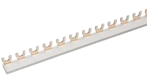 Шина соединительная IEK FORK, медь/пластик, 1м, 63А