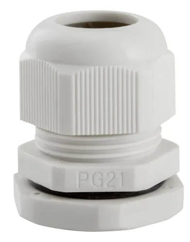 Сальник КЭАЗ PG21 D15-18мм IP54 для щитов, белый