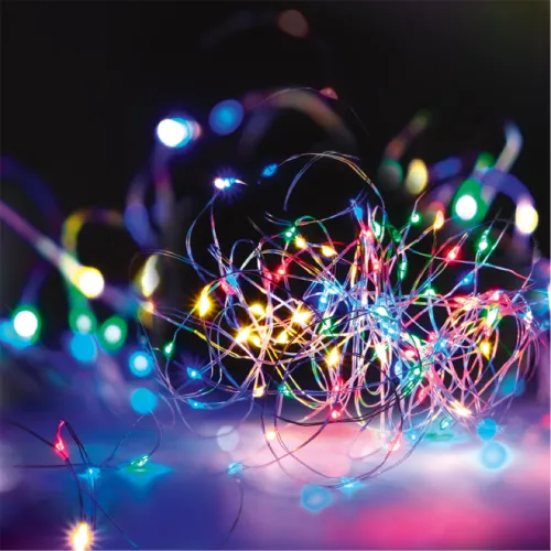 Гирлянда Фаzа / Фаза DC-G03-50M роса, ПВХ, 50 световых точек мультицвет, IP44, длиной 5.1м / новогодние украшения для декора дома