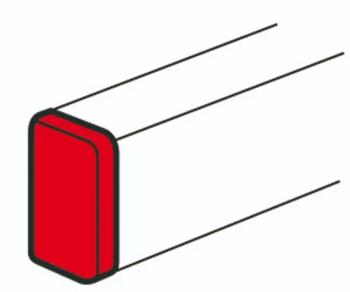 Заглушка Legrand DLP пластиковая торцевая, белая, 105х50мм
