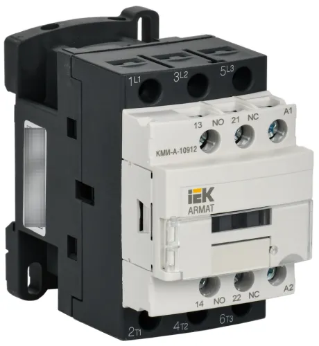 Контактор IEK Armat КМИ-А-10912 LC1D AC 9A 400V 1NO+1NC