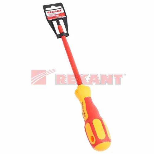 Отвертка крестовая диэлектрическая REXANT / Рексант Electric PH2х150мм 1000В с двухкомпонентной рукояткой, 12-4718 / инструменты