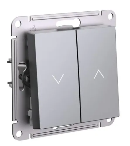 Выключатель Systeme Electric AtlasDesign двухклавишный, схема 4