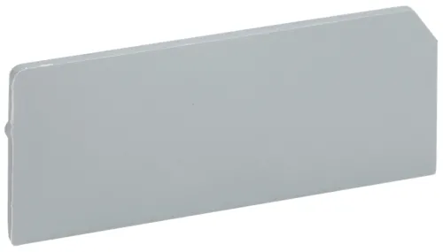 Заглушка для клеммной колодки IEK / ИЭК для КВИ-4-П с предохранителем, пластиковая серая, толщиной 4мм / электрика