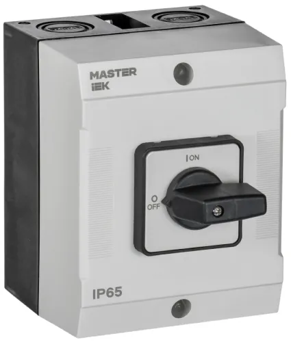 Переключатель кулачковый IEK в боксе, пластик, 10А, схема 10, IP65