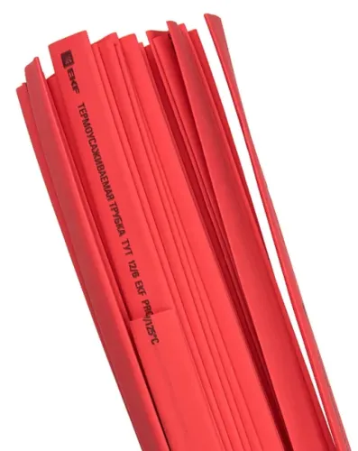 Термоусадочная трубка EKF PROxima ТУТнг 10/5мм 1м красная tut-10-r-1m