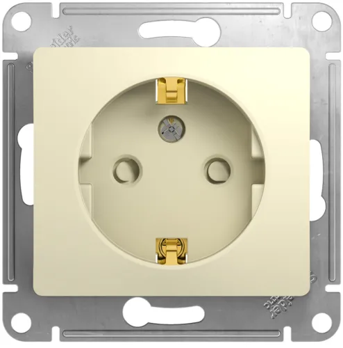 Розетка Systeme Electric Glossa GSL000245, 16А 250В, бежевый