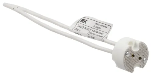 Патрон для лампы IEK Пкр15-04-К52, GU5.3, керамика серый