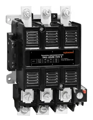 Пускатель ручной кнопочный Техэнерго ПМ12-125200 УХЛ4 магнитный, 220В (93А-125А) 2з+2р, te00420807