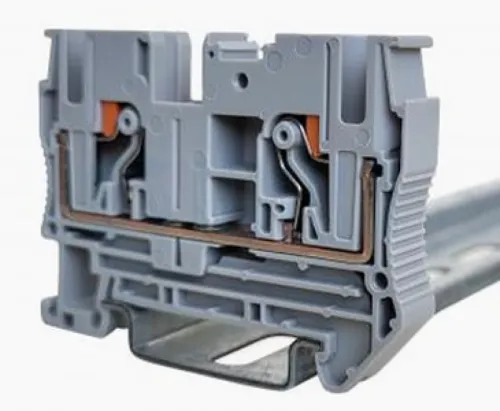 Клемма ПРОВЕНТО push-in, 2 контакта, серая, 6мм², TPI6