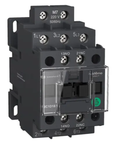 Контактор Systeme Electric SystemePact MC1D, 3P 12А НО+НЗ 220В
