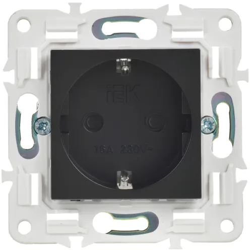 Розетка силовая штепсельная IEK Skandy SK-R04Bl, 16А IP20