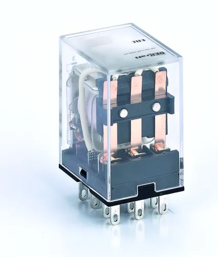 Реле промежуточное DEKraft ПР-102 с LED, 3 контакта, 23870DEK