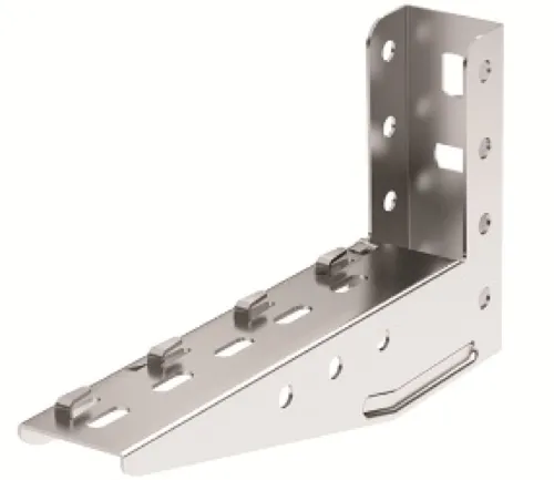 Консоль для кабельных лотков DKC / ДКС ML FC34102 с опорой для проволочного лотка, горячеоцинкованная стальная, длина основания 150мм / крепеж