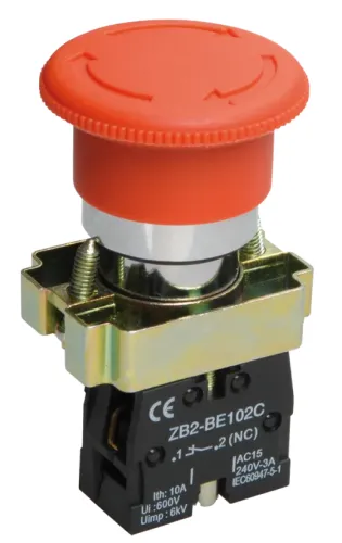 Кнопка IEK LAY5-BS542 грибок аварийная, 10А, 240В, IP40, BBG90-BS-K04