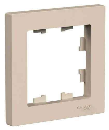 Рамка Systeme Electric AtlasDesign ATN001201 песочная, 1 пост