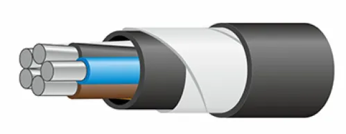 Силовой кабель Волгодонский кабельный завод АВБШв 5х16-0.66 бронированный, ГОСТ черный, 2911128, 1м / провод