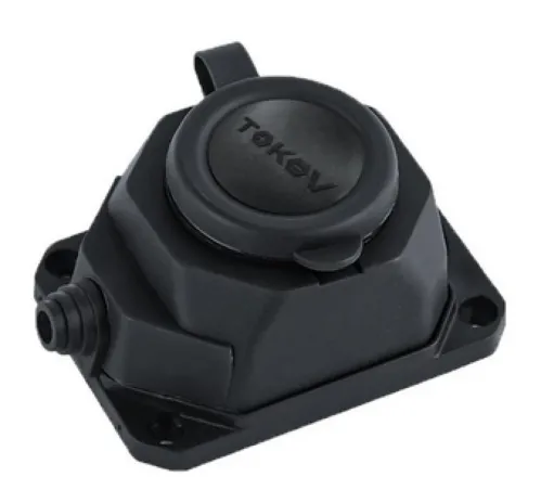 Блок розеток TOKOV ELECTRIC 1 гнездо 16А 250В черный TKE-C05-KK1-Z