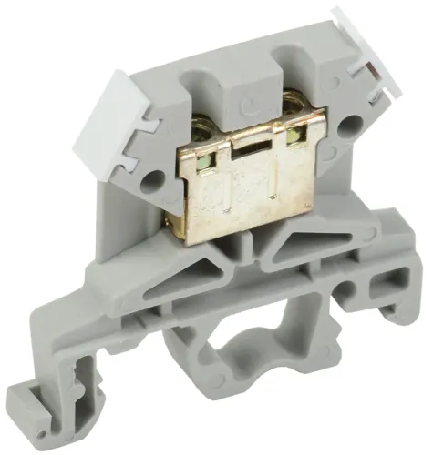 Клемма для проводов IEK / ИЭК ЗНИ-4мм2 (JXB35А), наборная винтовая, корпус огнестойкий полиамид, серый, 45.5х6.3мм, 1шт. / зажим