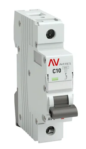Автоматический выключатель EKF / ЕКФ AV-6 Averes 1Р 10А характеристика С 6кА, mcb6-1-10C-av / электроавтомат