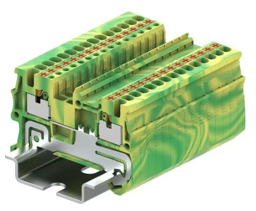 Клемма для проводов SUPU TP 1-1, 1.5мм2, желто-зеленая, 1шт.