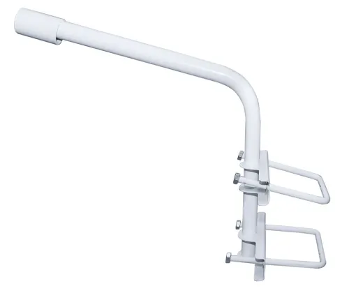 Кронштейн крепежный TDM Electric / ТДМ Электрик К1П-0.35-0.5 однорожковый, на опору с 2 хомутами, из стали, длиной 500мм, диаметр 48мм / крепеж