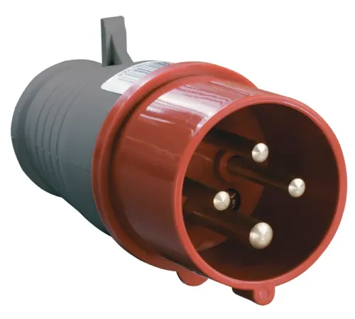 Вилка силовая кабельная IEK ССИ-014, 3Р+РЕ, 16А 380-415В IP44