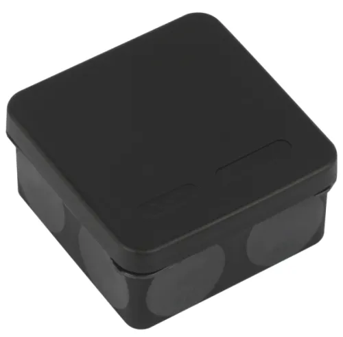 Распред. коробка ЭРА KOR-80-80-40-9g-2MP-B, черная, IP67