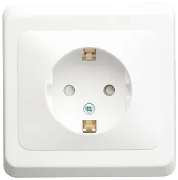 Розетка Systeme Electric Etude 16А 220В IP20 белая PC16-004B