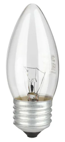 Лампа накаливания ЭРА B-40-E27-230-CL, Е27, 40Вт, прозрачная