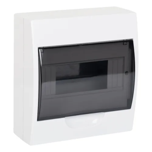 Бокс распределительный EKF / ЕКФ PROxima ЩРН-П-08, пластиковый белый, 8 модульных расстояний 1 ряд, степень защиты IP41, размер 184×200×95мм / электрика