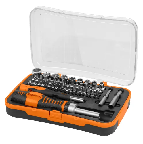 Набор отверток TDM Electric / ТДМ Электрик Алмаз, в пластиковом боксе, 65 предметов / инструменты