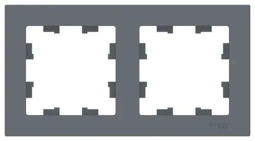 Рамка Systeme Electric AtlasDesign ATN000702, 2 поста, грифель