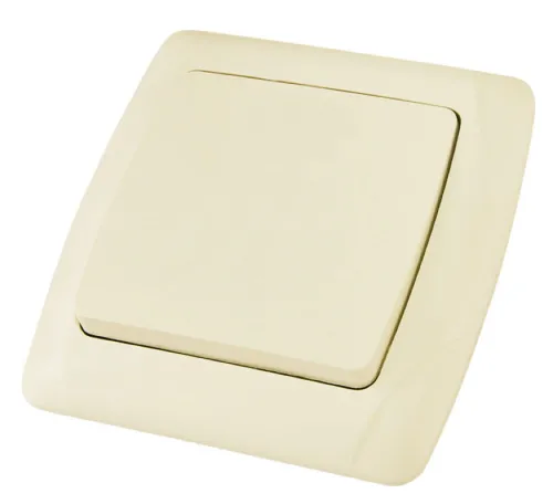 Выключатель TDM Electric / ТДМ Электрик Онега, 10А IP20, слоновая кость, одноклавишный 81х81х17мм скрытой установки, SQ1805-0030 / переключатель