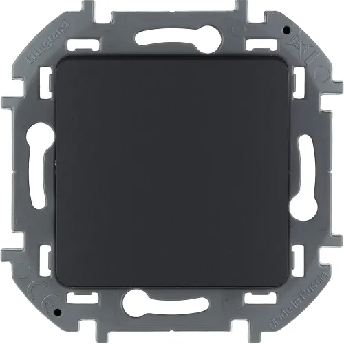 Выключатель Legrand Inspiria, 10А, IP20, антрацит, 673653