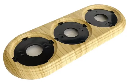 Рамка МезонинЪ Усадьба GE30703-11, 3 поста, сосна