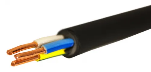 Силовой кабель Технокабель ВВГнг(А)-LS 3х2.5-1 медный круглый, 00-00148357, черный ГОСТ, 1м / провод